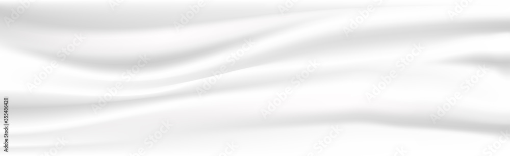 Abstract white cloth vector background. Vector illustration. - obrazy, fototapety, plakaty 