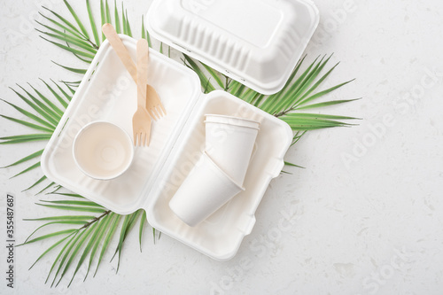Fotografía Eco friendly food packaging