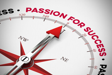 Canvas Print - Passion for success / Leidenschaft zum Erfolg Konzept