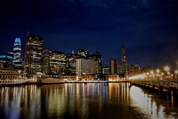 Wall Mural - San Francisco night photography