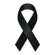 © littlehandstocks - Black awareness ribbon. Symbol of justice and solidarity for equal race and human rights.