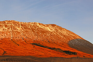 Poster - Bishop Hill in Kinross, Scotland, in evening light