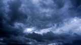 Fototapeta Na sufit - Black rain clouds are forming,A storm is about to occur.