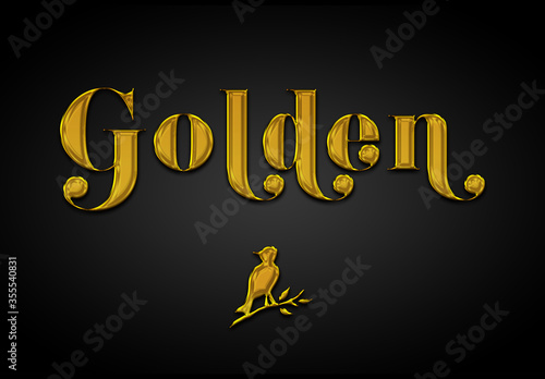 Download 3d Liquid Gold Text Effect Mockup Stock Template Adobe Stock