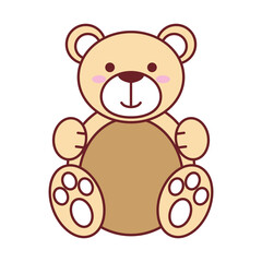 Poster - Isolated teddy bear vector design