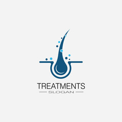 Hair treatments icon illustration