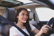 © PK Studio - Asian woman driving  a car