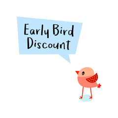 early bird discount message