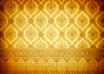 vintage thai traditional wallpaper background