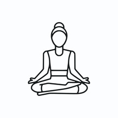 Poster - Vector illustration featuring a set of Yoga Pose icons