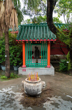 Buddhist Shrine And Incense Urn, Hong Kong