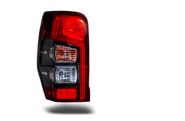 Car rear light technology For safety symbols Red, Black, Orange Isolated from background clipart