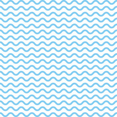 Wall Mural - vector seamless waves pattern. blue abstract wave background. vector eps 10.