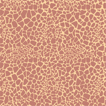 Giraffe Skin Seamless Vector Pattern 