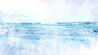 Abstract colorful sea soft wave watercolor illustration painting backgroud....
