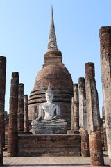 Poster - Temple du parc historique de Sukhothaï, Thaïlande