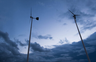 Wind turbine, Bang Pu Recreation Center, Samut Prakan Province, Thailand
