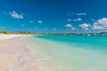 Wall Mural - island of Anguilla in the Caribbean sea