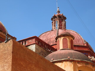 Colorful church in Puebla, Mexico