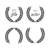 Fototapeta  - Award vector great design set. Award vector icon. Award vector logo design