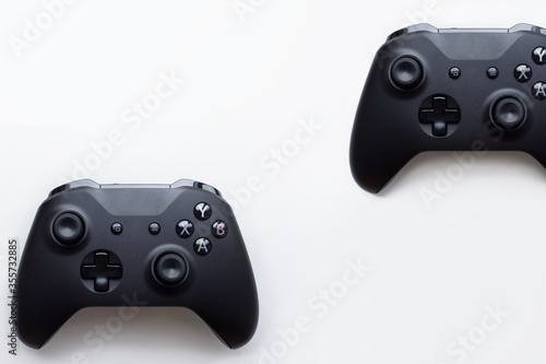 Fotografía Minsk, Belarus - January 13, 2020 Xbox one gamepad, top view
