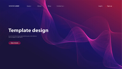 Abstract background modern design. Landing Page. Template for websites or apps.Vector.