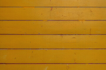 abstract background of old painted yellow wooden surface close up