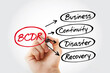 BCDR - Business Continuity Disaster Recovery, business concept background