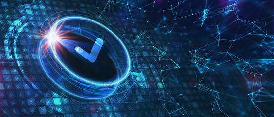 Wall Mural - Standard quality control. Certification. Business, technology, internet and networking concept.