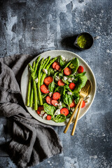 Sticker - Strawberry, Spinach, Asparagus and Feta Salad