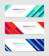 Abstract colorful banners template. Vector Eps10.