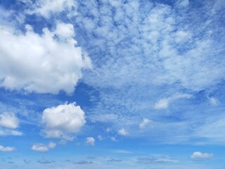 blue sky with clouds