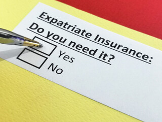 Questionnaire about insurance