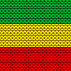 Wall Mural - Rasta seamless pattern. Rastafarian background realistic. Vector illustartion