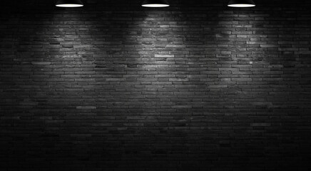 the black wall surface uses a lot of bricks. or old black brick wall abstract pattern. put together 
