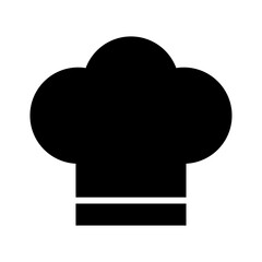 Sticker - chef hat silhouette style icon