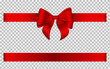 © Angelica - red ribbon and bow for valentine's day, christmas and birthday decorations