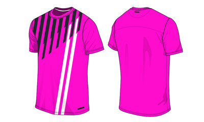 Wall Mural - Jersey Template Vector team uniform apparel club kit