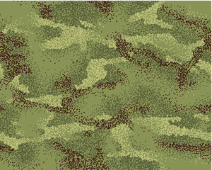 Wall Mural - Woodland camouflage seamless pattern. Splash (sprayed) texture. Green, brown and beige color.