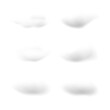 © Gohan T - Realistic white cloud vectors isolated on white background, cotton wool ep41