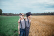 © Dasha Pears - twin boys in a field