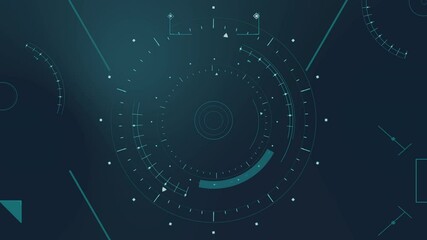 abstract animation of trendy technology background. digital or information data concept video