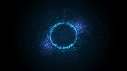 Wall Mural - abstract technology background hi-tech communication concept innovation background vector illustrati