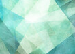 abstract blue green background with textured triangle shapes in fun geometric pattern, teal and white color texture in modern art design