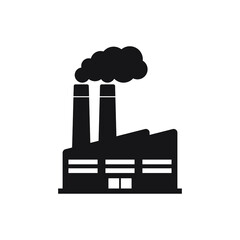 Wall Mural - Factory icon. Vector illustration of industry icon.