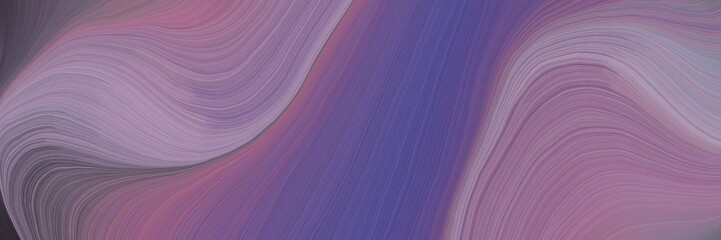 Poster - soft abstract art waves graphic with modern soft swirl waves background design with antique fuchsia, dark slate blue and pastel purple color