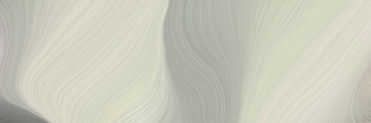 Aufkleber - soft abstract art waves graphic with elegant curvy swirl waves background illustration with pastel gray, dark gray and gray gray color