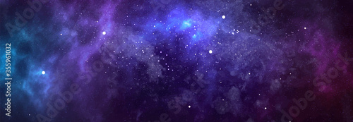 Photographie Vector cosmic watercolor illustration