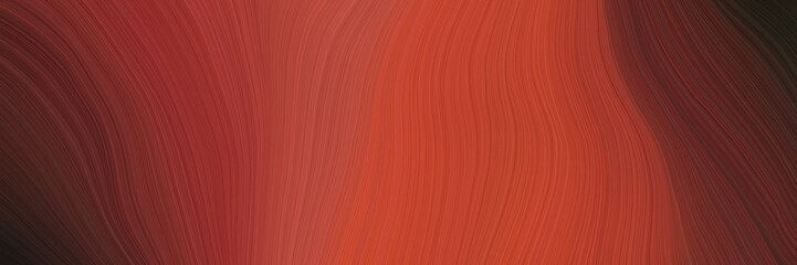 Aufkleber - soft abstract art waves graphic with modern waves background design with sienna, old mauve and very dark pink color