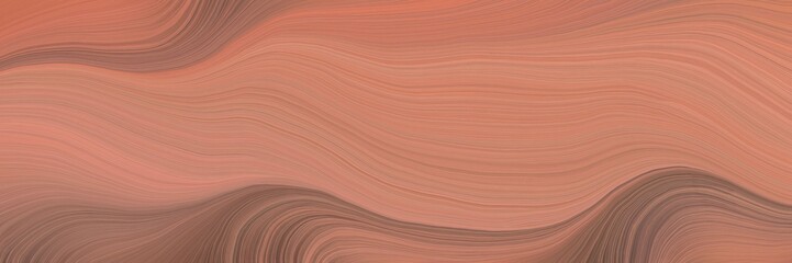 Poster - soft background graphic with modern soft swirl waves background design with indian red, pastel brown and old mauve color